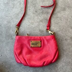 Marc Jacobs Blush Hot pink crossbody Quality bag 100% Leather